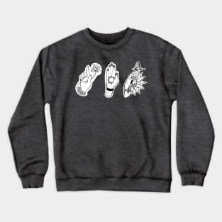 Inked Fingers Collage Crewneck Sweatshirt